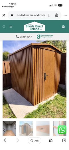 Sheds direct woodgrain shed 6ft  x 8ft