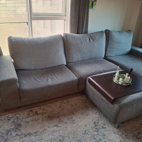 L shaped sofa open to offers