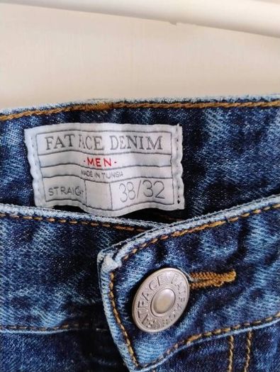 Fat Face cotton jeans 38 waist and 31 leg in very good condition see last two photos for exact measurements FREE STANDARD POSTAGE INCLUDED