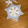 Wedgwood Christmas Tree White Snowflake Ornament Image 4