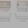 SnuzKot Cot Bed in great condition with Matress and sheets Image 2
