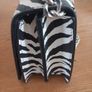 Zebra Print Shoulder Bag with Adjustable Chain Strap Image 4