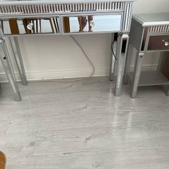 Mirror console hall table and matching side table