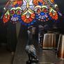 Peacock Eye And Fantail  Large Table Lamp Image 3