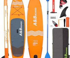 MASSIVE SALE Inflatable Stand Up Paddle Board, 10ft/11ft Paddle Boards for Adults with Premium SUP Paddleboard Accessories & Backpack, Dual Action Pump, Wide Stance, Non-Slip Deck for Beginners & Experts
