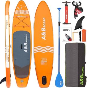 MASSIVE SALE Inflatable Stand Up Paddle Board, 10ft/11ft Paddle Boards for Adults with Premium SUP Paddleboard Accessories & Backpack, Dual Action Pump, Wide Stance, Non-Slip Deck for Beginners & Experts