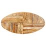 Dining Table Oval 200x100x75 cm Rough Mango Wood Image 4