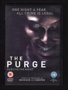 The Purge DVD Movie Staring Lena Headey, Ethan Hawke and Tony Oller