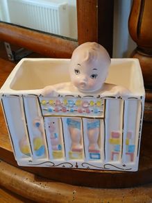 Vintage Baby in Playpen 1961