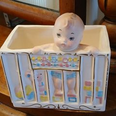 Vintage Baby in Playpen 1961