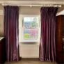 Deep Purple Line Curtains Image 2