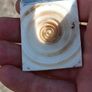 Stunning Sterling Silver Natural Shell Pendant Set. Image 9