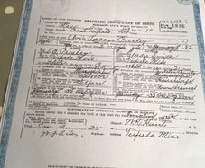 Elvis Memorabilia - Birth Certificate