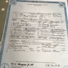Elvis Memorabilia - Birth Certificate