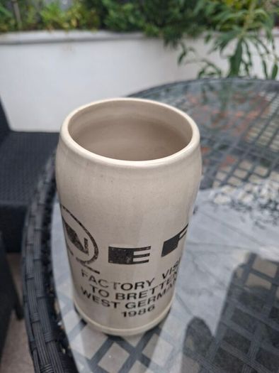 Vintage 1986 German Promotional 1L Beer Mug