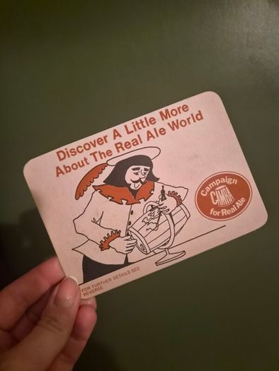 Rare 1970s CAMRA "Real Ale" Postcard Beer Mats - Matching Set of 4 (Pristine Deadstock)