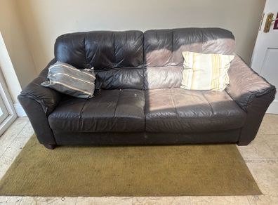 leather couch used