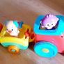 2 Interactive Toys with Music and Light - Train and Ship Image 2