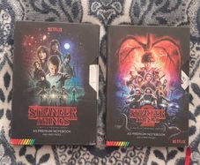 2 Stranger Things A5 Premium Notebooks - VHS Style