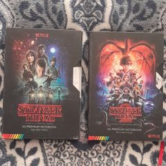 2 Stranger Things A5 Premium Notebooks - VHS Style