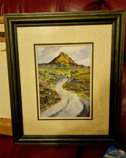 mount errigal co Donegal watercolour