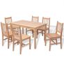 Seven Piece Dining Set Pinewood Image 9