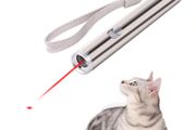 Cat Chaser Toys 2 in 1 Multi Function Funny Cats Laser Toy Interactive USB Rechargeable LED Light Pointer Exercise Training Tool