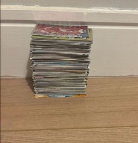 mixed variety football cards