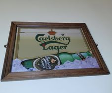 Late 1980s/ 90s Carlsberg  Pub Mirror