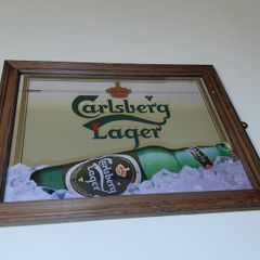 Late 1980s/ 90s Carlsberg  Pub Mirror