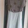 TED BAKER jewelled jersey top with aqua silk skirt Sz 3 (Fit 12-14UK) - Rrp 225 (New) Image 3