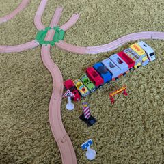 Wooden train tracks, big set