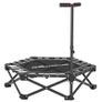 Fitness trampoline with adjustable T-handle, foldable, carry bag, 120 kg load capacity, steel, plastic, black Image 4