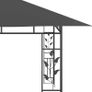 Gazebo with Mosquito Net and String Lights 4x3x2.73 m Anthracite 180 g/sq.m Image 7