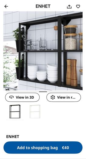Console table or just shelf - Ikea ENHET black