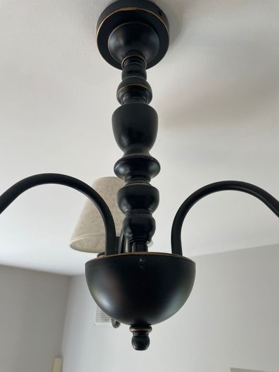 Two Black Ceiling Lights available