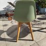 Pale Green Moulded Dining Chair Image 3