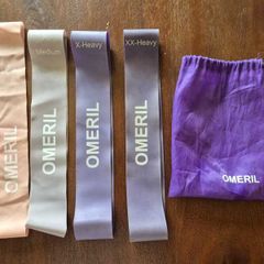 OMERIL Set of 4 Resistance Bands plus Carry Bag