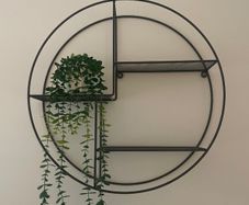 Round Metal Wall Shelf