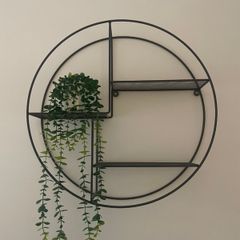 Round Metal Wall Shelf
