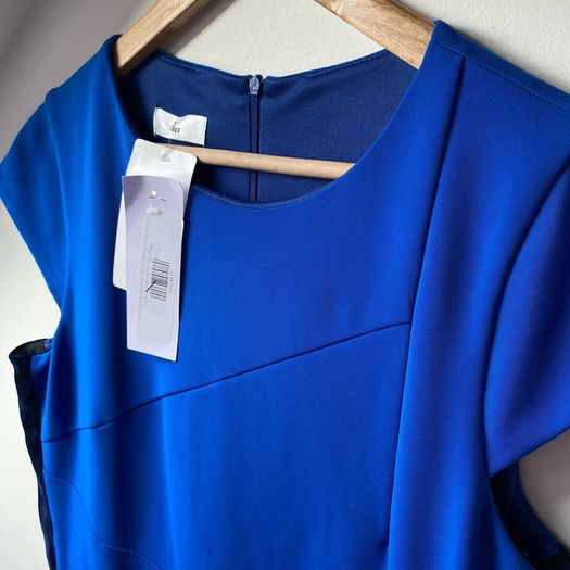 BNWT Tia Cobalt Blue Midi Dress