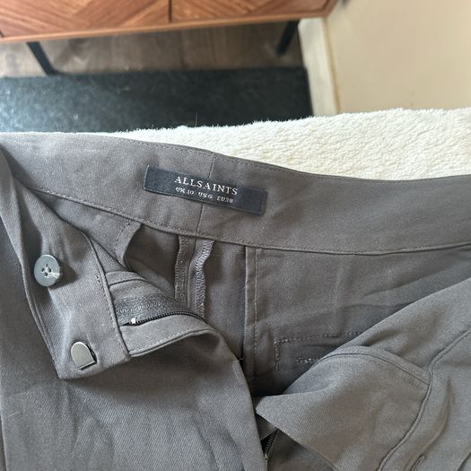 Allsaints Roos Trousers Charcoal Grey UK 10