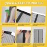 Magnetic Screen Door - Fit for Door Size:36 x 82 Inch, Screen Itself Size:38"x83", Hands Free Mesh Partition,Heavy Duty Curtain Keeps Bugs Out, Frame Hook & Loop, Pet and Kid Friendly Image 2