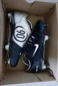 Football Boots Nike Air Zoom Total 90 III Navy/Silver (2004) Size 7.5UK SG