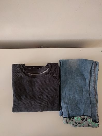 Jeans + sweatshirt (set of 2)