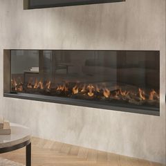 Amberglo 60" Electric Media Wall Fire - Brand New