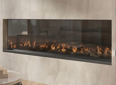 Amberglo 60" Electric Media Wall Fire - Brand New