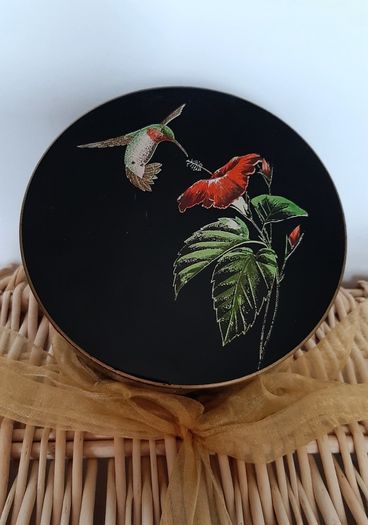 Vintage 1960's Otagiri Japan Lidded Trinket Box