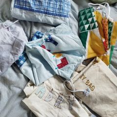 6 x Cotton Laundry bags