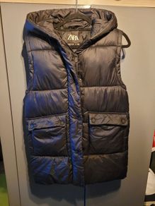 Zara sleeveless slim puffa